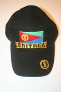ERITREA BLACK COUNTRY FLAG EMBROIDERED HAT CAP .. NEW