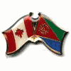 ERITREA / CANADA COUNTRY FLAG SMALL METAL FRIENDSHIP LAPEL PIN BADGE .. ERITREA / CANADA COUNTRY FLAG SMALL METAL FRIENDSHIP LAPEL PIN BADGE ..