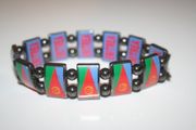 ERITREA COUNTRY FLAG FLEXIBLE METAL REVERSIBLE SPORTS BRACELET WRISTBAND .. NEW