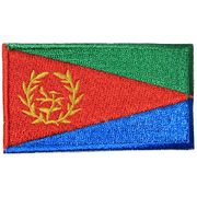 ERITREA COUNTRY FLAG SMALL IRON ON PATCH CREST BADGE .. NEW