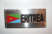 ERITREA COUNTRY FLAG SMALL METAL LICENSE PLATE DECAL STICKER EMBLEM .. NEW