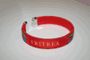 ERITREA RED COUNTRY FLAG FLEXIBLE METAL NYLON BRACELET WRISTBAND .. NEW