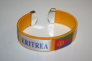ERITREA YELLOW SUPER THINK COUNTRY FLAG BRACELET WRISTBAND .. NEW