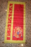ESPANA FIFA WORLD CUP FOOTBALL SOCCER HANGING WALL BANNER FLAG TAPESTRY .. SPAIN .. NEW