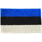 ESTONIA COUNTRY FLAG SMALL IRON ON PATCH CREST BADGE ... NEW