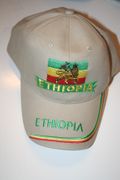 ETHIOPIA BEIGE COUNTRY FLAG LION OF JUDAH HAT BASEBALL CAP .. NEW