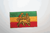 ETHIOPIA BIG LION OF JUDAH SMALL IRON ON PATCH CREST BADGE ... 1.5 X 2.5 INCHES .. NEW