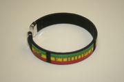 ETHIOPIA BLACK COUNTRY FLAG FLEXIBLE BRACELET WRISTBAND .. NEW