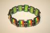 ETHIOPIA COUNTRY FLAG FLEXIBLE METAL REVERSIBLE SPORTS BRACELET WRIST BAND ... NEW