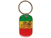 ETHIOPIA COUNTRY FLAG WITH LION KEYCHAIN ..HIGH QUALITY .. NEW