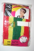 ETHIOPIA LION OF JUDAH COUNTRY FLAG COLOR SPORTS HEADBAND WITH 2 WRISTBAND SET .. NEW