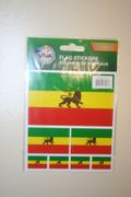 ETHIOPIA LION OF JUDAH COUNTY FLAG SET OF 7 STICKERS COLLECTION .. NEW