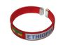 ETHIOPIA RED COUNTRY FLAG C' BRACELET WRISTBAND