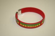 ETHIOPIA RED COUNTRY FLAG FLEXIBLE BRACELET WRISTBAND .. NEW