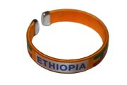 ETHIOPIA YELLOW COUNTRY FLAG C' BRACELET WRISTBAND