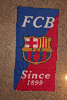 FCB BARCELONA  FOOTBALL CLUB SOCCER BEACH TOWEL ... NEW