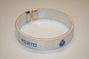 FCP PORTO PORTUGAL SOCCER FOOTBALL WHITE FLEXIBLE METAL NYLON BRACELETS ... NEW