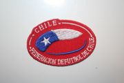 FEDERACION DE FUTBOL DE CHILE FIFA WORLD CUP RED PATCH CREST BADGE .. NEW