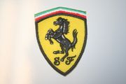 FERRARI F1 RACING OFFICIAL LOGO MEDIUM SIZE IRON ON PATCH CREST BADGE ... NEW