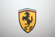 FERRARI SPORTS CAR OFFICIAL LOGO SMALL IRON-ON PATCH CREST BADGE .. F1 RACING .. NEW 