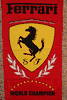 FERRARI WORLD CHAMPION F1 RACING BEACH TOWEL ...SCHUMACHER ... NEW