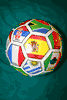 FIFA WORLD CUP 2010  COUNTRY FLAG SOCCER BALL FOOTBALL ... HIGH GLOSS SHINY FINISH .... SIZE 5