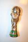 FIFA WORLD CUP SOCCER FOOTBALL SMALL 8" HIGH TROPHY .. NEW