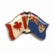 FIJI / CANADA COUNTRY FLAG SMALL METAL FRIENDSHIP LAPEL PIN BADGE .. NEW  
