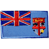 FIJI COUNTRY FLAG SMALL IRON ON PATCH CREST BADGE .. NEW