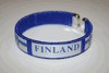 FINLAND COUNTRY FLAG FLEXIBLE METAL NYON BRACELET ... NEW
