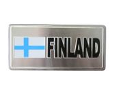 FINLAND COUNTRY FLAG LICENSE PLATE STICKER .. NEW