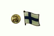 FINLAND COUNTRY FLAG METAL LAPEL PIN BADGE .. NEW