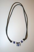 FINLAND COUNTRY FLAG METAL NECKLACE .. NEW