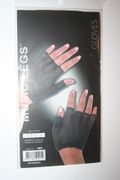 FISHNET BLACK WRIST LENGTH WARMER GLOVES MY MUSIC LEGS