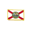FLORIDA USA STATE FLAG IRON ON PATCH CREST BADGE 2 1/8 X 3 1/4 INCHES ... NEW