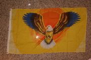 FLYING EAGLE YELLOW 3' X 5' FEET FLAG .. NEW IN PACKAGE 