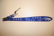 FORD BLUE CAR WORDING CAR AUTOMOBILE LANYARD KEYCHAIN PASSHOLDER ... NEW