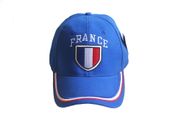 FRANCE BLUE COUNTRY FLAG EMBOSSED HAT CAP .. NEW