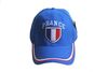 FRANCE BLUE COUNTRY FLAG EMBOSSED HAT CAP .. NEW
