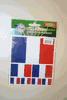 FRANCE COUNTRY FLAG COLLECTION OF 7 COLLECTION STICKERS ... NEW