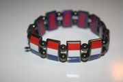FRANCE COUNTRY FLAG FLEXIBLE METAL REVERSIBLE BRACELET ... FIFA WORLD CUP SOCCER FOOTBALL ... NEW