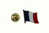 FRANCE COUNTRY FLAG METAL LAPEL PIN BADGE .. NEW