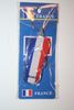 FRANCE COUNTRY FLAG SHOE SANDLE KEYCHAIN .. NEW