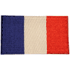 FRANCE COUNTRY FLAG SMALL IRON ON PATCH CREST BADGE .. NEW
