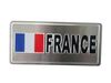 FRANCE COUNTRY FLAG SMALL METAL LICENSE PLATE DECAL STICKER EMBLEM .. NEW