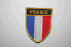 FRANCE OVAL COUNTRY FLAG IRON ON SHIELD PATCH CREST BADGE .. NEW