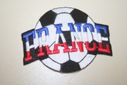 FRANCE SOCCER BALL FOOTBALL IORN ON PATCH CREST BADGE .. NEW