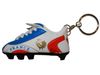 FRANCE WHITE BLUE RED SOCCER SHOE CLEAT KEYCHAIN ... NEW