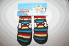 FUNKY MONKEY STRIPED PAIR OF KIDS CHILDS YOUTHS BABY SLIPPER SOCKS .. 3 SIZES AVAILABLE ... 0-12 MONTHS ... 1-2 YEARS ... 2-3 YEARS .. NEW