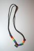 GAY & LESBIAN RAINBOW PRIDE FLAG METAL NECKLACE CHOKER . NEW